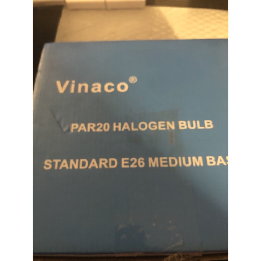Vinaco PAR20 50w 9 Pack halogen bulb standard E26 medium base Warm White NIB